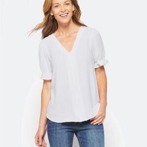 West Kei Camryn Clip Dot Top White Size XL